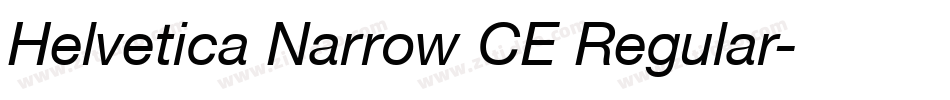 Helvetica Narrow CE Regular字体转换